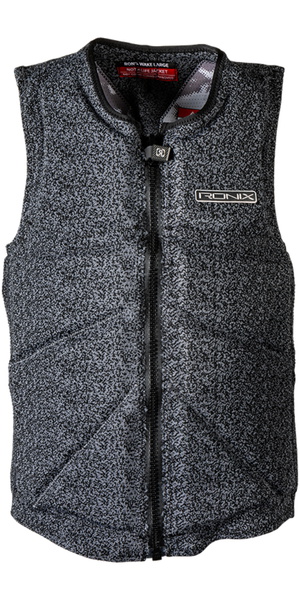 2026 Ronix One Impact Vest R26V-IMP-ON.1 - Engineered Mesh Black / Ash